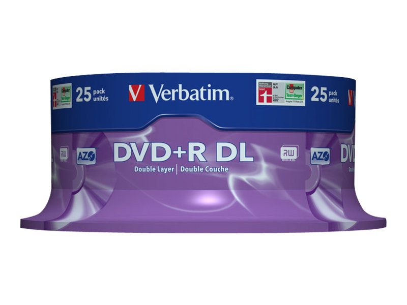 VERBATIM DVD+R DL 8.5GB 8x (25) SP