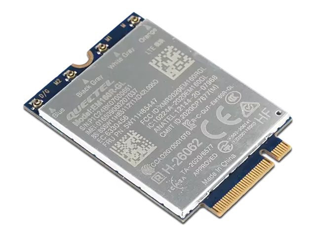 LENOVO ThinkPad Quectel EM160R-GL 4G LTE-A Cat 16 M.2 WWAN Module for X1 Carbon Gen 12/P16v Gen 2 LENOVO ThinkPad Quectel EM160R-GL 4G LTE-A Cat 16 M.2 WWAN Module for X1 Carbon Gen 12/P16v Gen 2