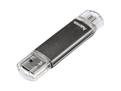 hama USB-Stick Laeta Twin grau 16 GB hama USB-Stick Laeta Twin grau 16 GB