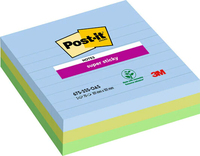 Post-it® Super Sticky Oasis Haftnotizen extrastark farbsortiert, 3 Bloecke Post-it® Super Sticky Oasis Haftnotizen extrastark farbsortiert, 3 Bloecke