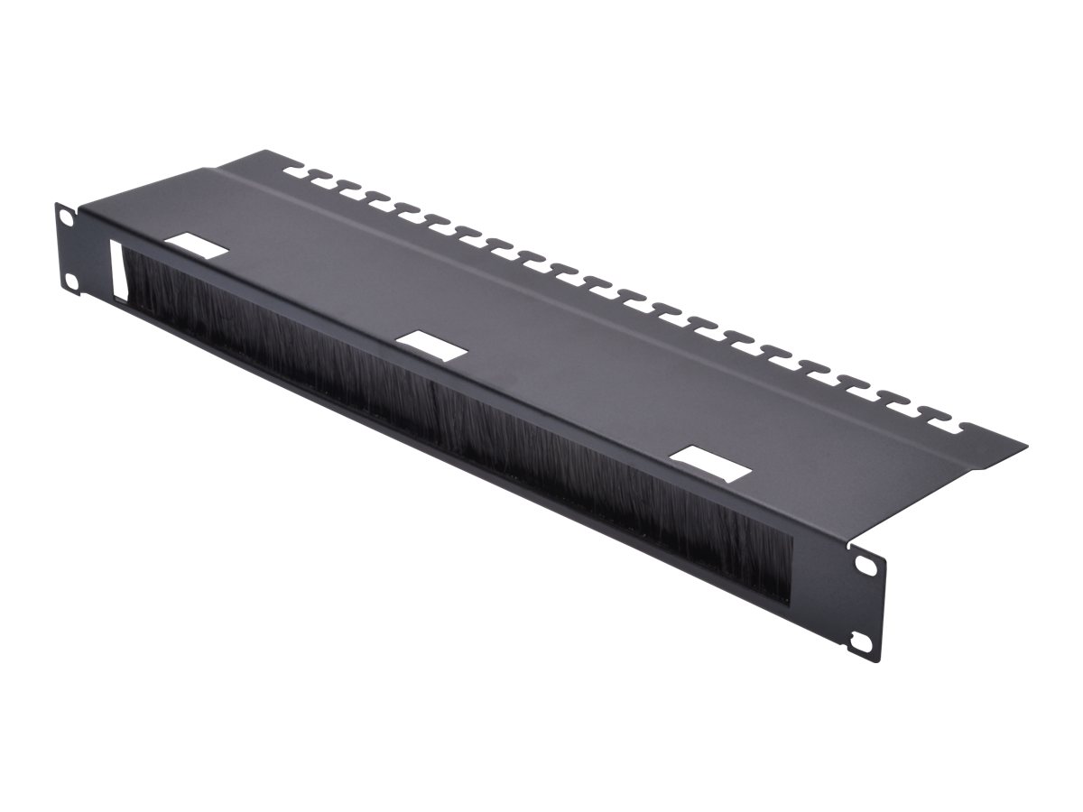 DIGITUS 1HE Kabelrangierpanel, Bürstenleiste, Schwarz DIGITUS 1HE Kabelrangierpanel, Bürstenleiste, Schwarz