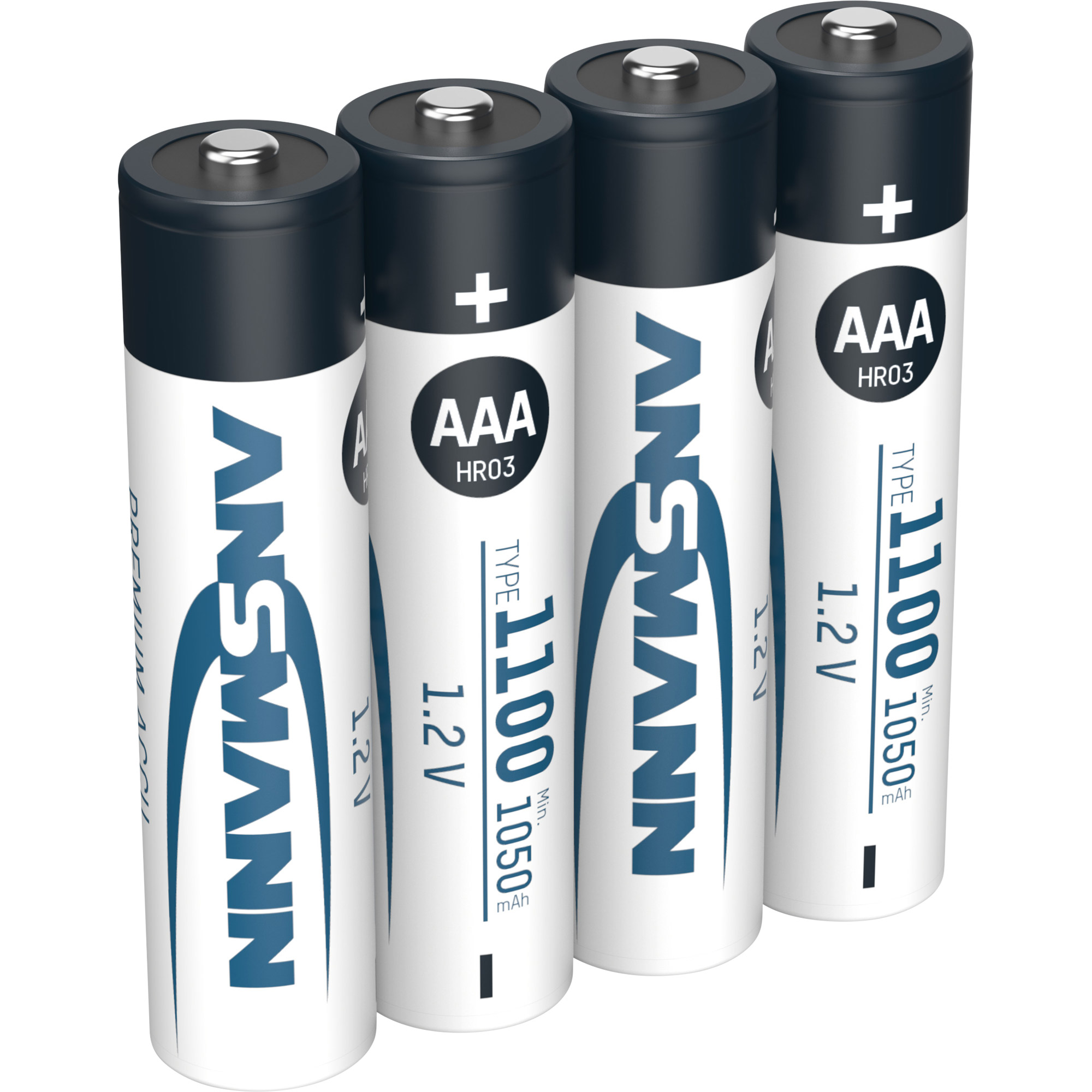 ANSMANN Akkus NiMH Micro AAA 1050 mAh, 4 St