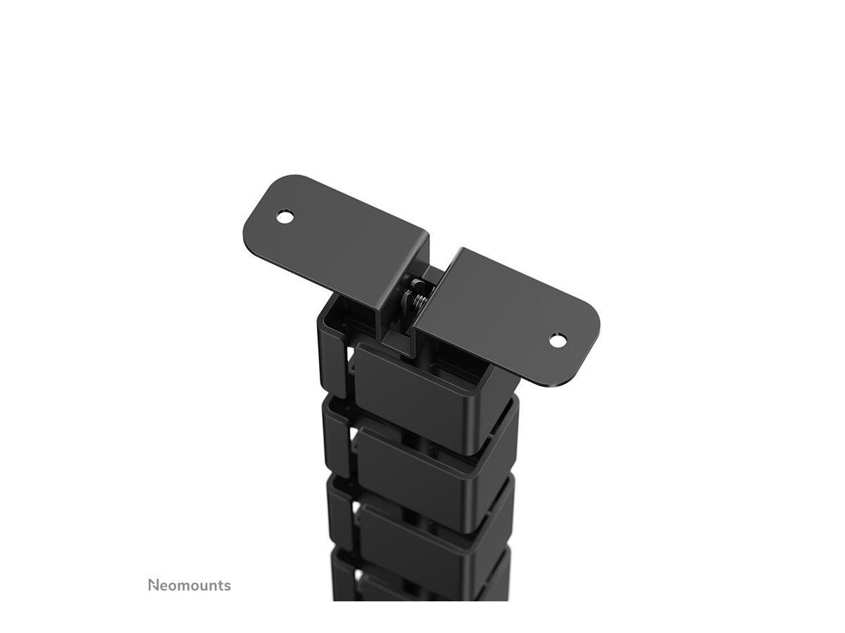 NEOMOUNTS Cable Spine Organizer for sitstand desk frames screw mounted magnetic channel black