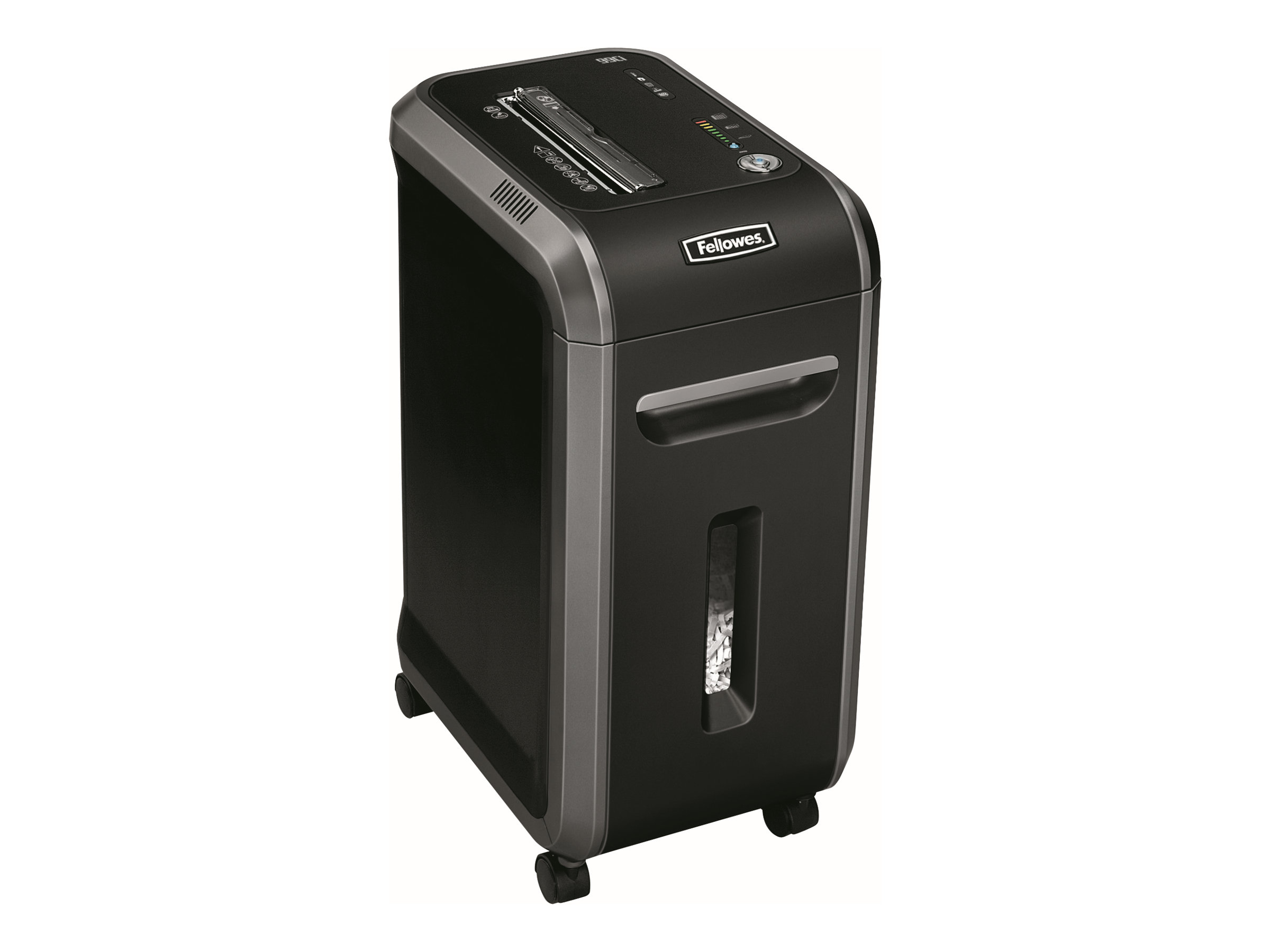 Fellowes Powershred 99Ci Aktenvernichter mit Partikelschnitt P-4, 4 x 38 mm, bis 18 Blatt, schwarz