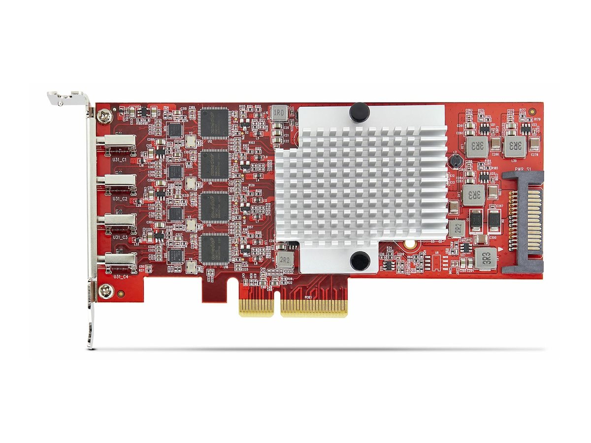 STARTECH.COM 4-Port USB-C 10Gbps PCIe Karte 4x Separate USB 3.2 Kontroller PCI Express 3.0 Niedrigprofil Bugel TAA STARTECH.COM 4-Port USB-C 10Gbps PCIe Karte 4x Separate USB 3.2 Kontroller PCI Express 3.0 Niedrigprofil Bugel TAA