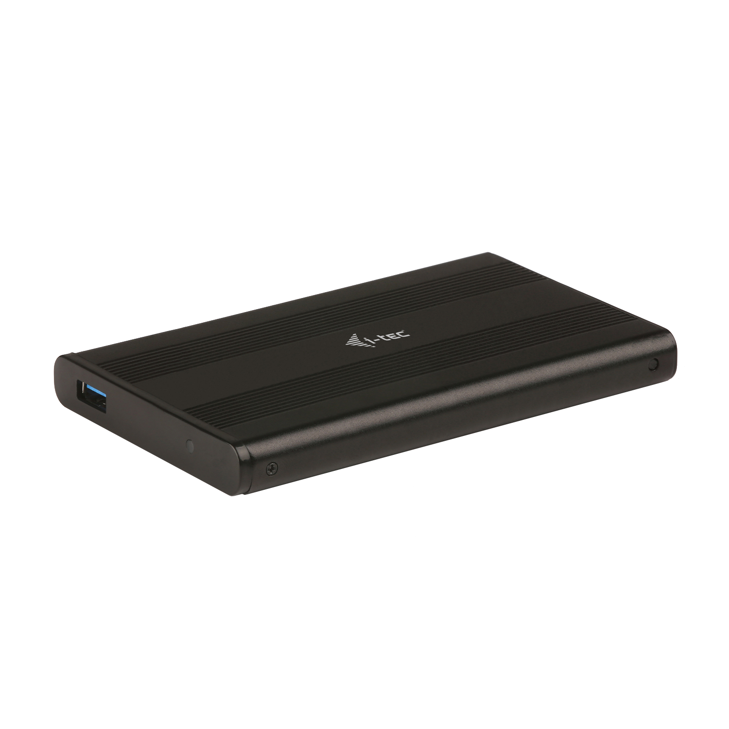 ITEC USB 30 Advance MySafe AluBasic Gehaeuse 6,4cm 2,5Zoll SATA HDD Festplattengehaeuse extern SuperSpeed schwarz Aluminium