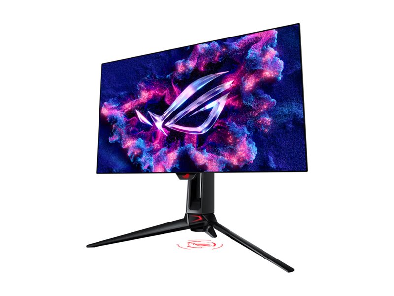 ASUS ROG Swift OLED PG27AQDP 67,31cm 26,5Zoll WOLED QHD 16:9 480Hz 450cd/m2 0.03ms 2xHDMI DP USB 3.2 Gen 1 Type-Ax2 Black/Aura Sync