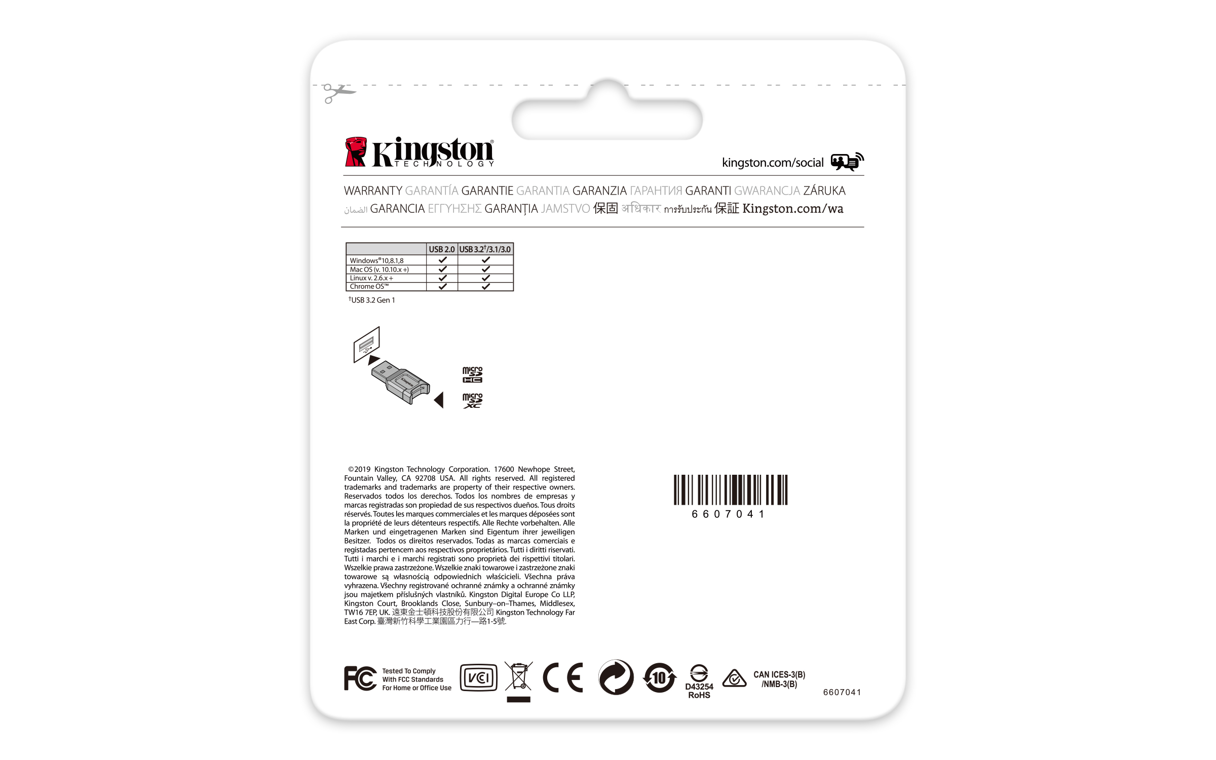 KINGSTON MobileLite Plus USB 31 microSDHCSDXC UHSII Card Reader