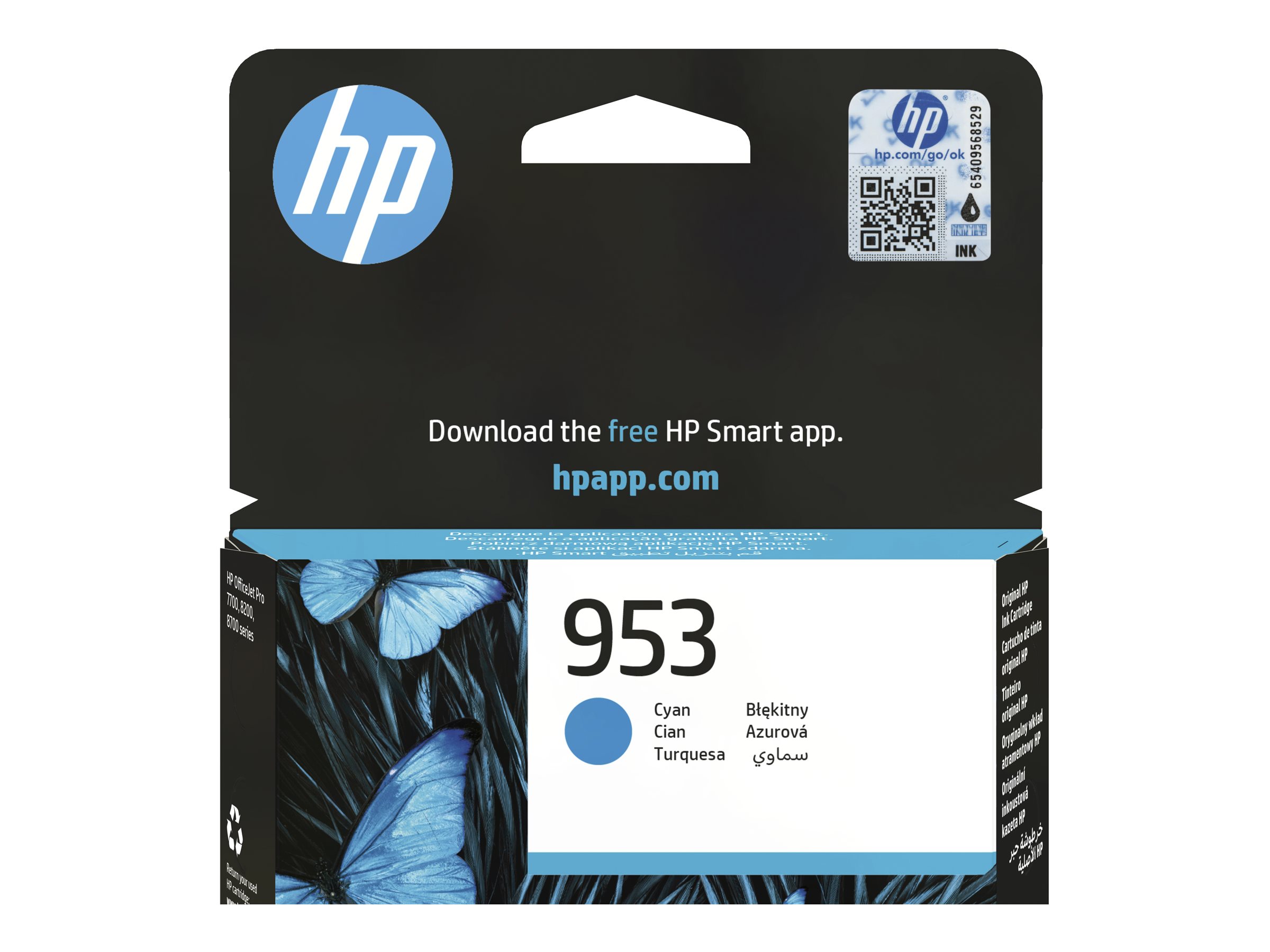 HP 953 Tintenpatrone Cyan 700 Seiten HP 953 Tintenpatrone Cyan 700 Seiten