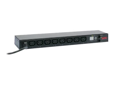 APC RACK PDU, SWITCHED, 1U, 12A/208V, 10A/230V, (8)C13