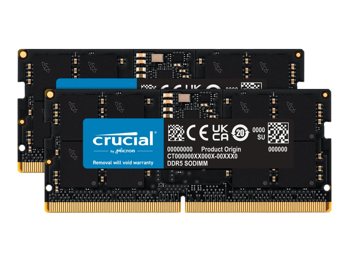 Crucial DDR5 32GB 5600 SODIMM KIT 2x16GB CT2K16G56C46S5