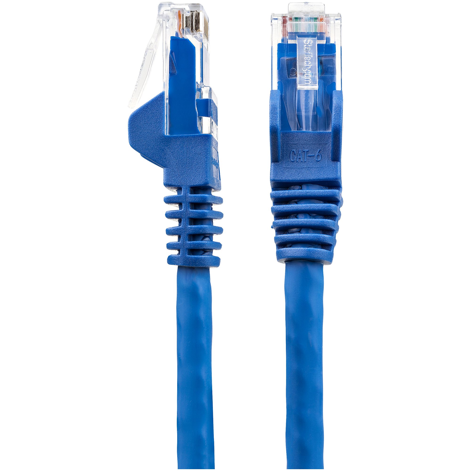 STARTECHCOM 1m LSZH CAT6 Ethernet Cable 10 Gigabit 100W PoE RJ45 UTP Network Patch Cord Snagless Blue ETL Verified
