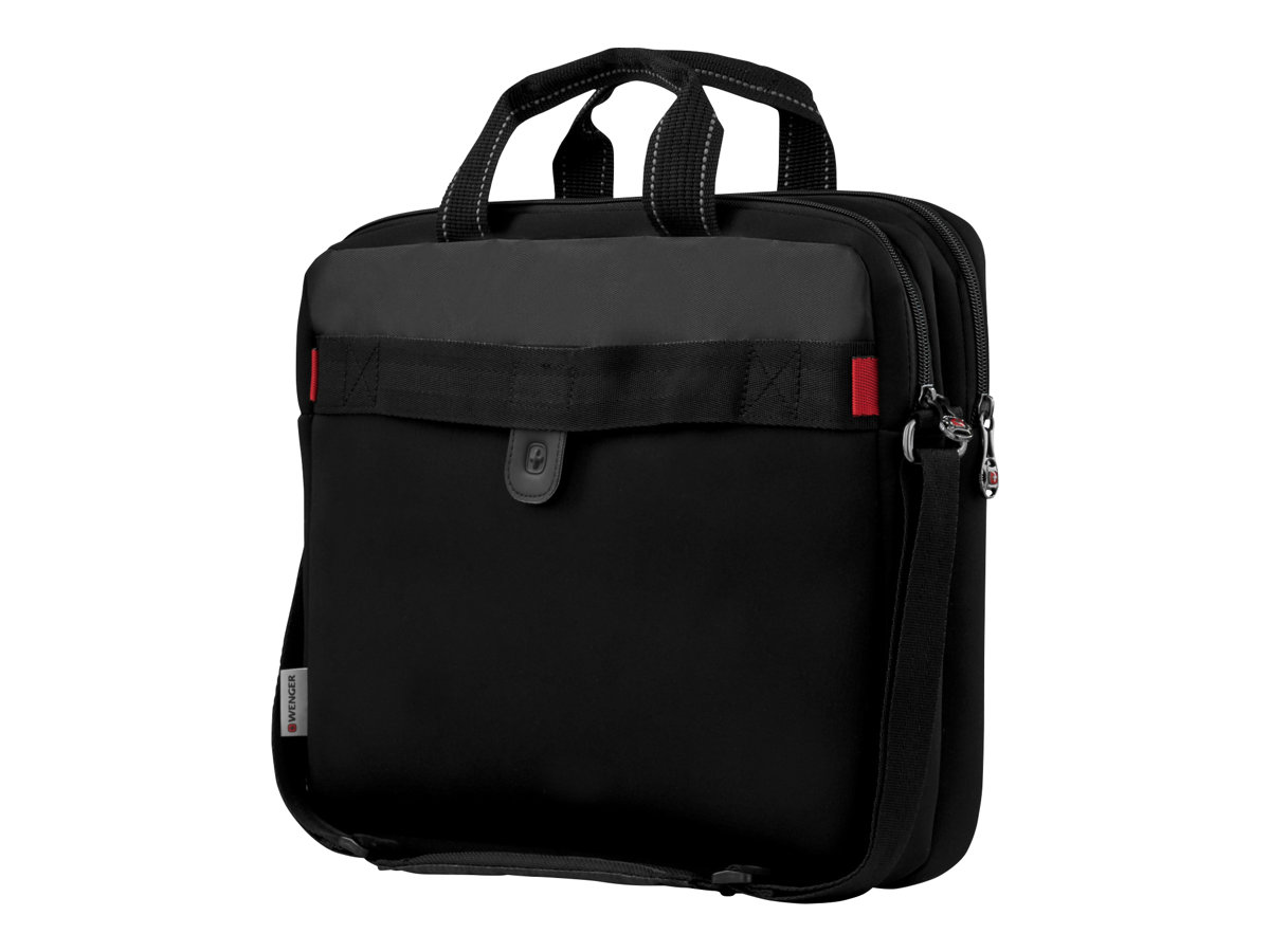 Wenger Sherpa Schlanke 16-Zoll-Laptop-Tasche mit Tabletfach - schwarz