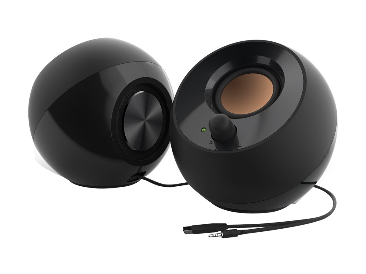 CREATIVE Pebble Lautsprecher schwarz