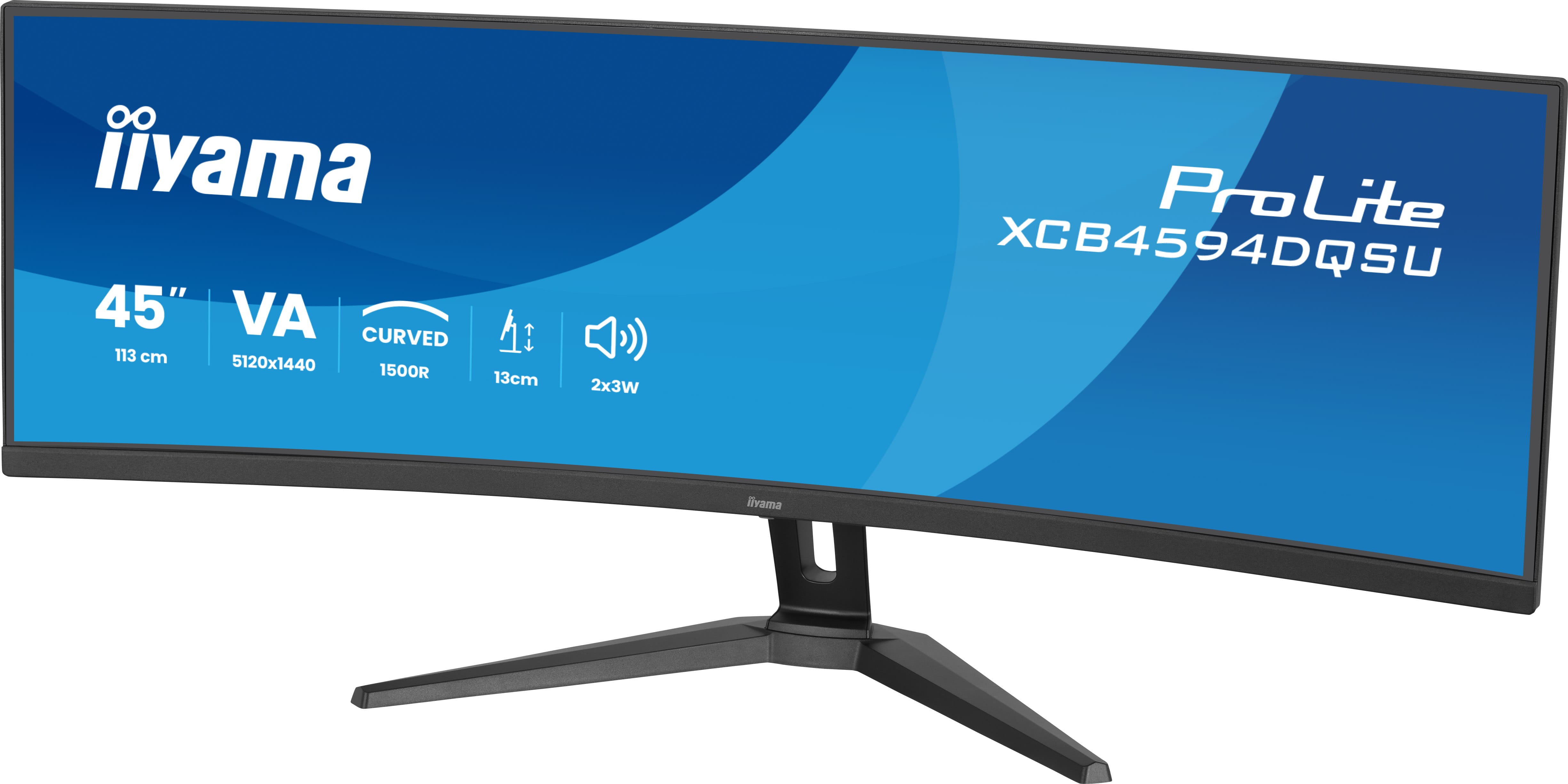 Iiyama ProLite XCB4594DQSU-B1 gebogen 32:9 2xHDMI+DP+2xUSB-C