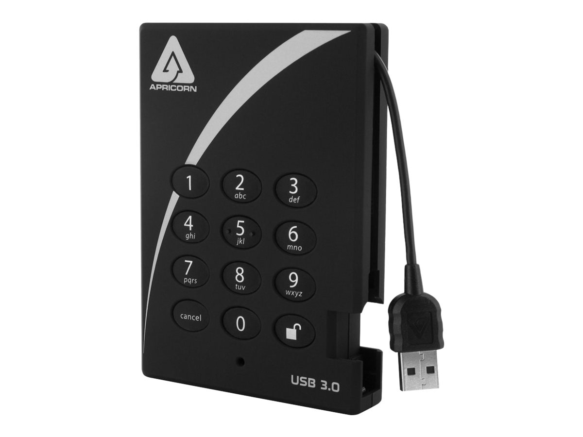 Apricorn Aegis Padlock 3.0 A25-3PL256-2000 - Festplatte - 2 TB - USB 3.0