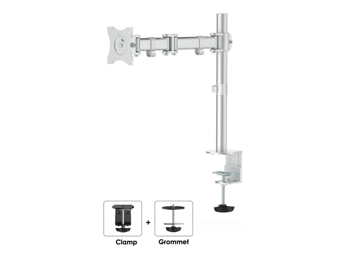 NEOMOUNTS NeoMounts Flat Screen Desk Mount 1 screen Silver 8kg NEOMOUNTS NeoMounts Flat Screen Desk Mount 1 screen Silver 8kg