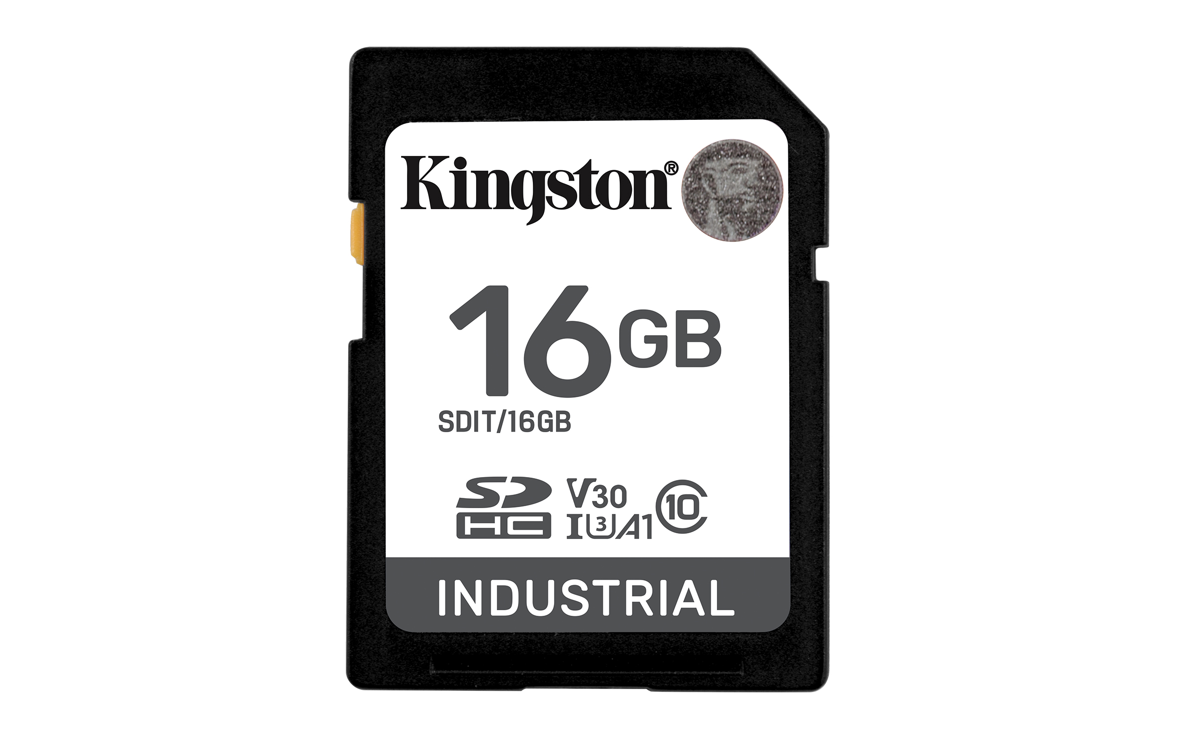 KINGSTON 16GB SDHC Industrial 40C to 85C C10 UHSI U3 V30 A1 pSLC