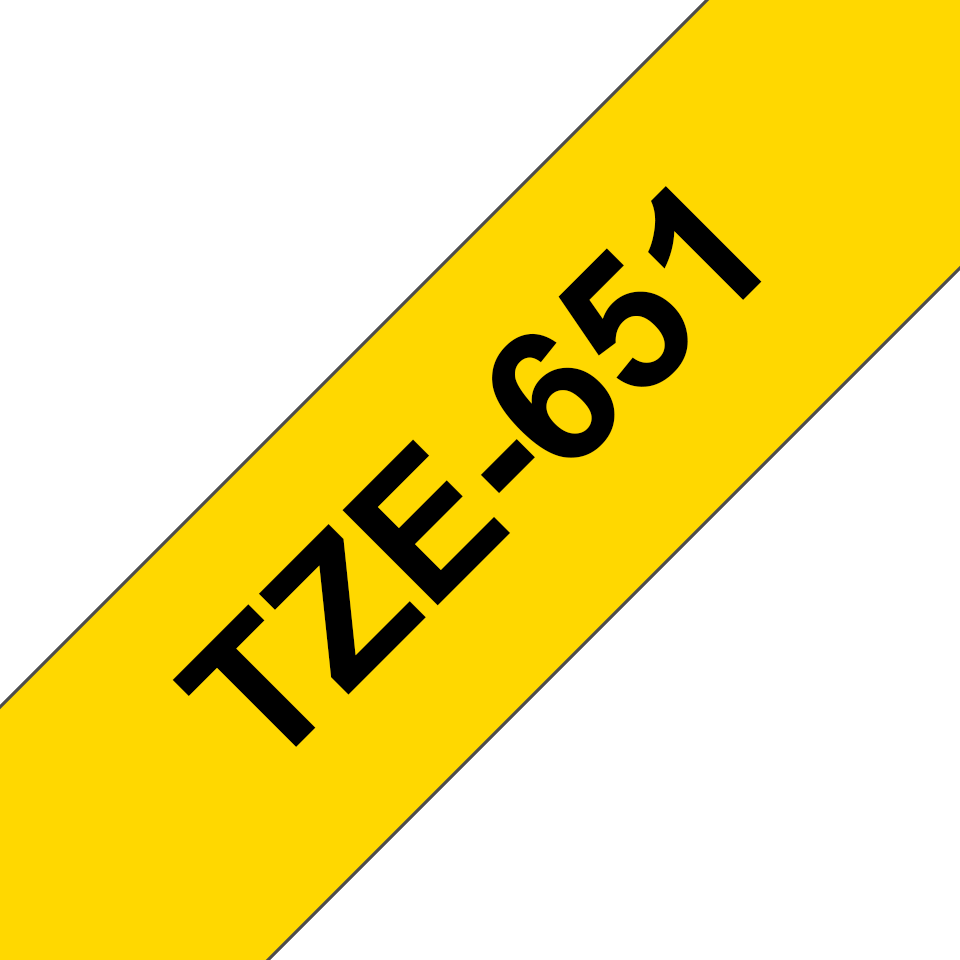 TZE651 BROTHER PT Schriftband 24mm gelb