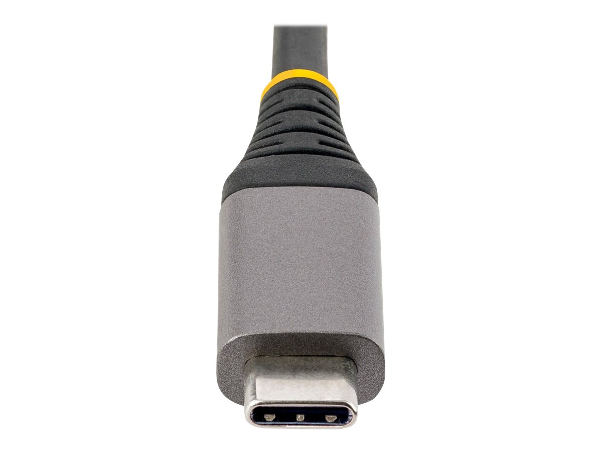 4 Port USB C Hub - USB C auf 4x USB-A 5Gbit/s Hub mit Zusatzstromanschluss - USB C auf USB3.0 Verteiler - Mini USB C