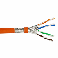helos Verlegekabel, Cat 7, S/FTP, PiMF, LSZH, orange, 500m Trommel