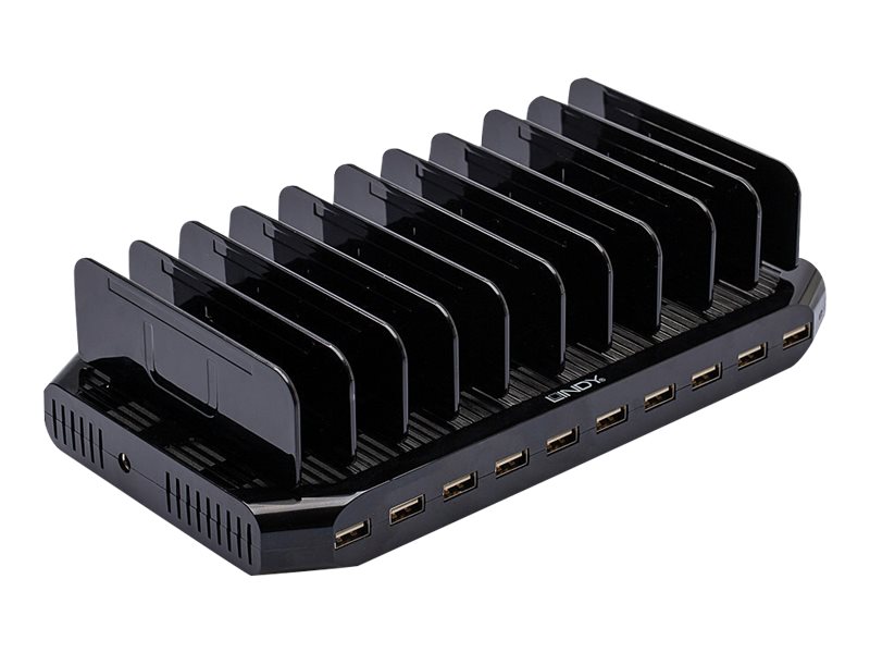 LINDY USB-Ladestation fuer 10 Tablets Smartphones