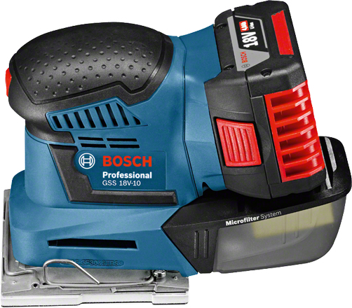 BOSCH Professional GSS 18V10 AkkuSchwingschleifer 18,0 V, ohne Akku