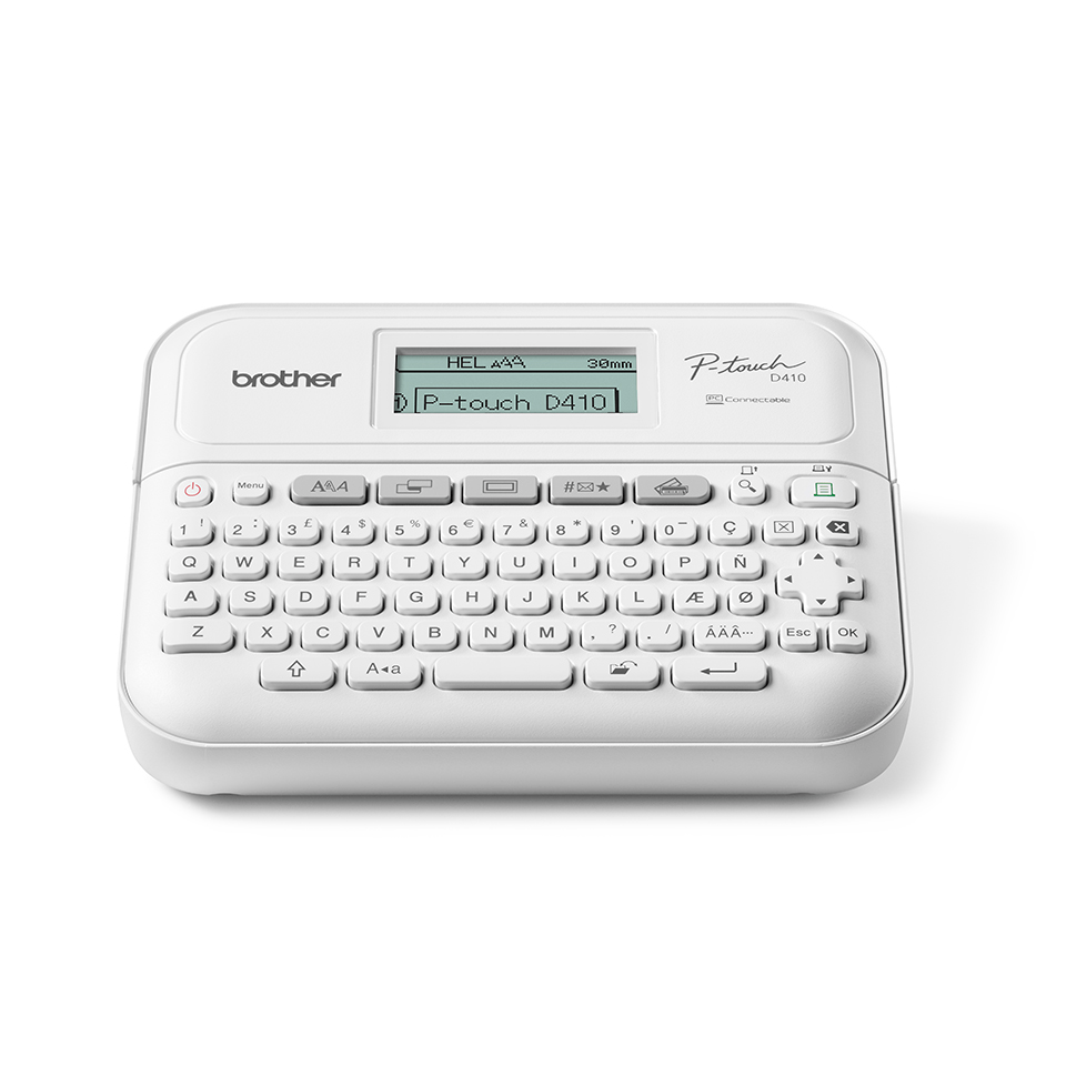 brother Ptouch D410 Beschriftungsgeraet weiss