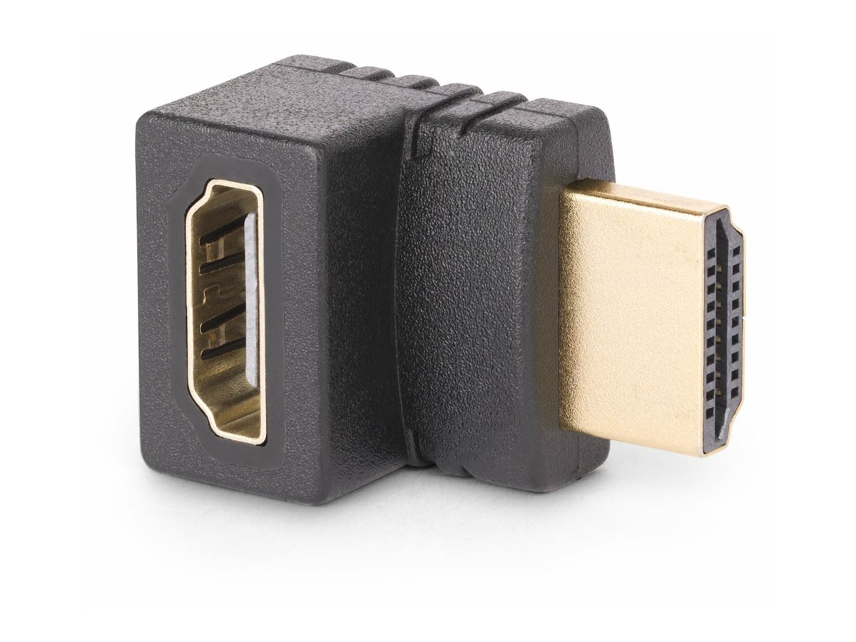 STARTECH.COM HDMI Winkelstecker Aufwaertsgewinkelter HDMI Adapter/Port Saver 4K 60Hz HDMI 2.0 Steckeradapter/Verlaengerung