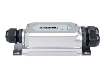 INTELLINET Outdoor Gigabit PoE++ Injektor Ein 60 Watt-Port, IEEE 802.3bt-konform IP67 wasserdicht, IK10 vandalismusgeschützt