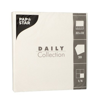 PAPSTAR Servietten Daily Collection weiss 2-lagig 32,0 x 32,0 cm, 20 St. PAPSTAR Servietten Daily Collection weiss 2-lagig 32,0 x 32,0 cm, 20 St.