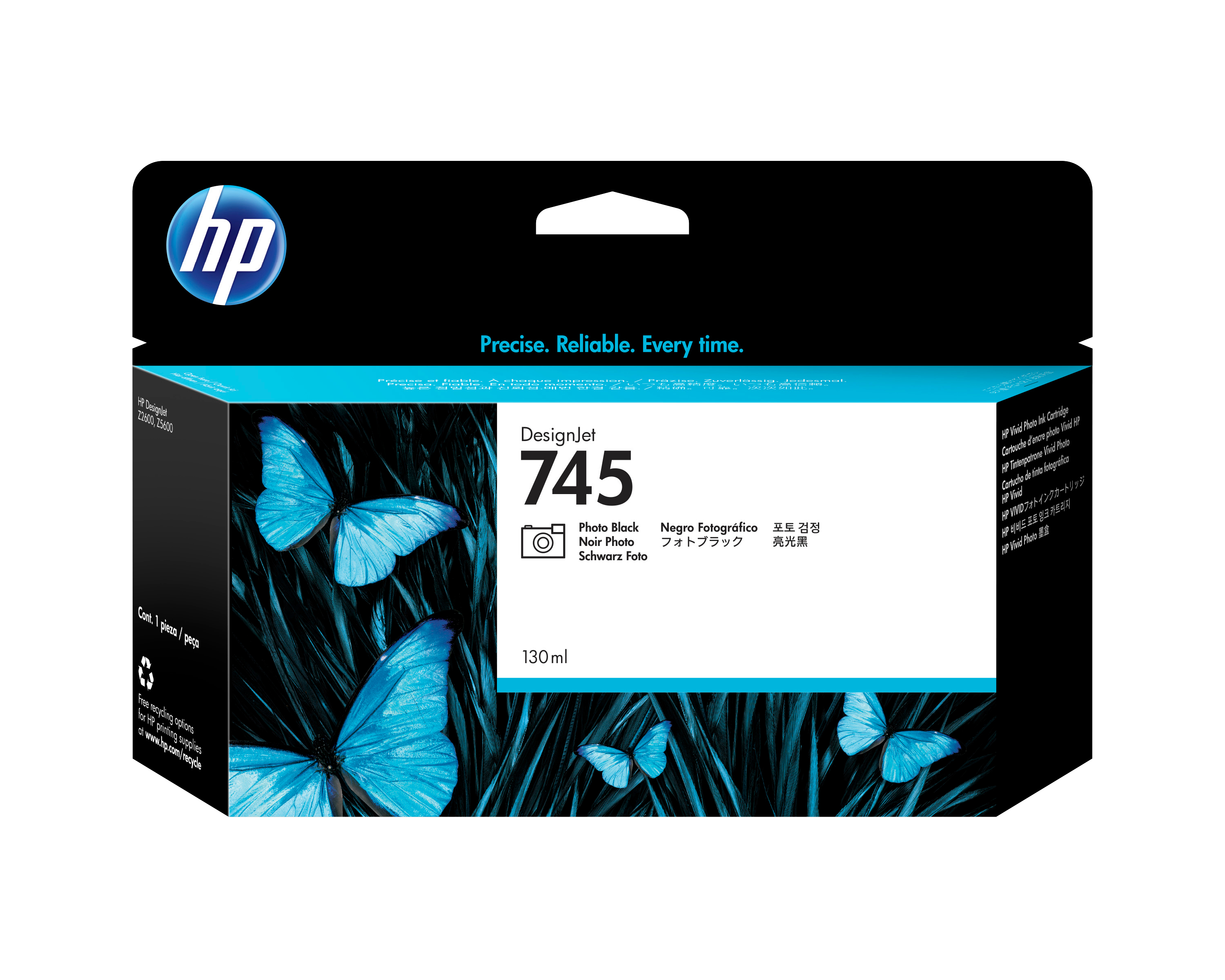 HP 745 Tintenpatrone Fotoschwarz 130 ml