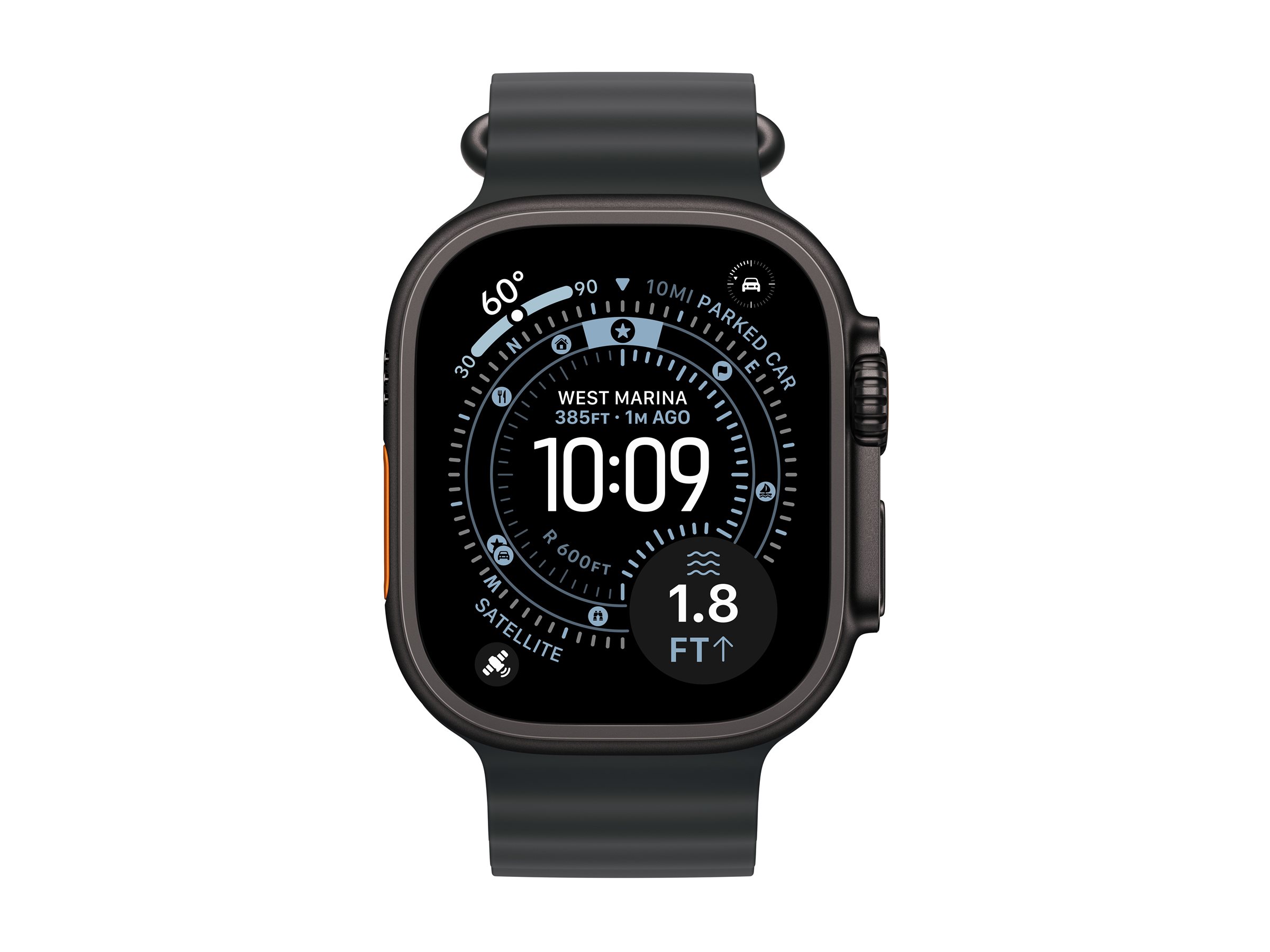 APPLE Watch Ultra 3 GPS Cellular 49mm Black Titanium Case with Black Ocean Band