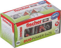 fischer DuoPower 5x25 2K 535452 Universalduebel-Sortiment Ø 5 mm x 25 mm, 100 St.
