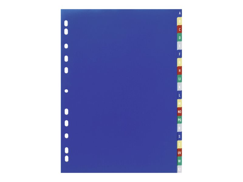 DURABLE Ordnerregister Vollformat A-Z blau, gelb, rot, gruen, grau 20-teilig, 1 Satz DURABLE Ordnerregister Vollformat A-Z blau, gelb, rot, gruen, grau 20-teilig, 1 Satz
