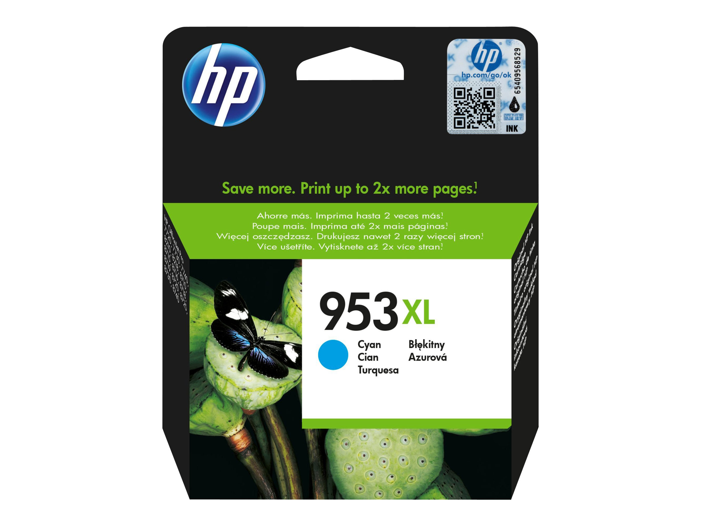 HP 953XL original Ink cartridge F6U16AE BGX Cyan 1.600 Pages HP 953XL original Ink cartridge F6U16AE BGX Cyan 1.600 Pages