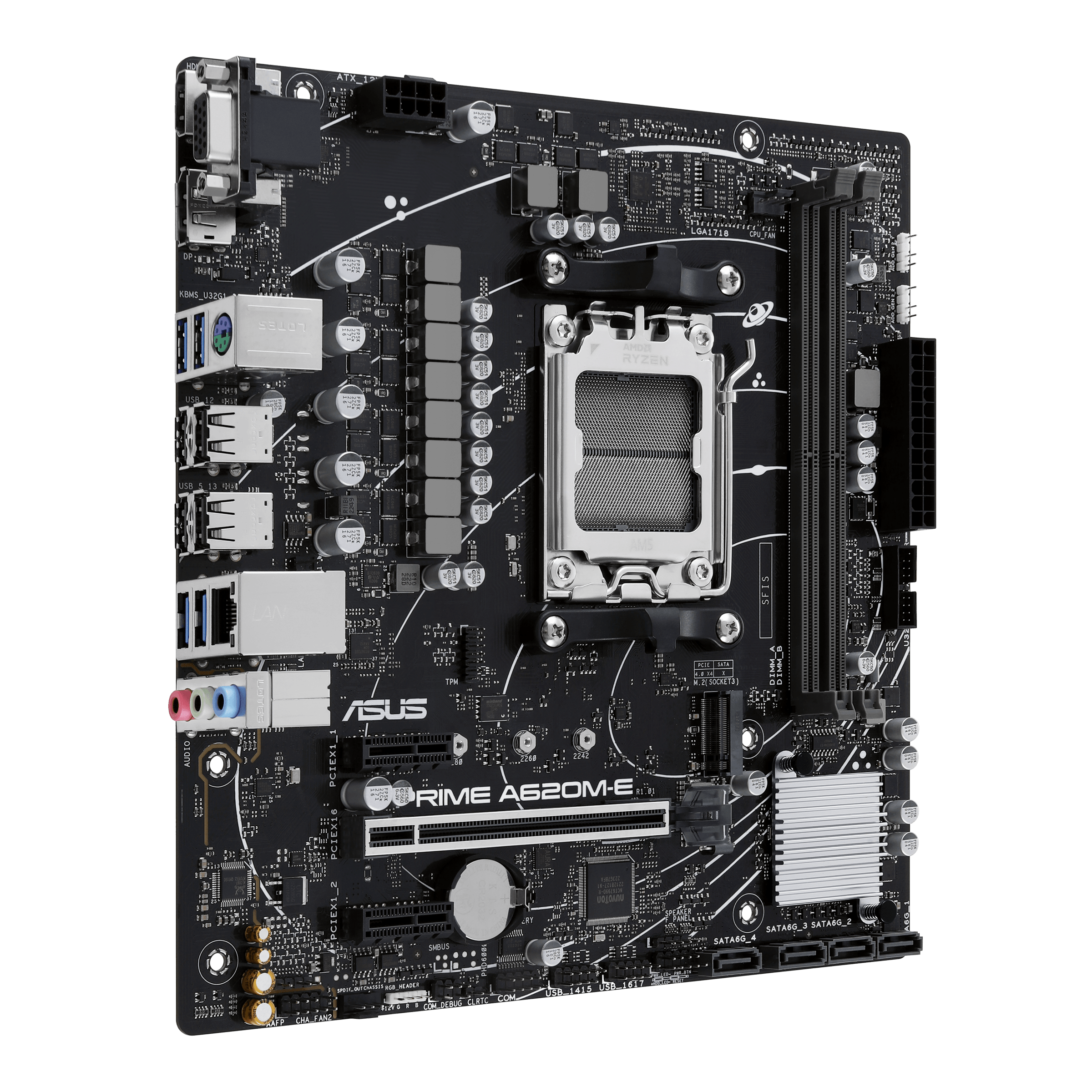 ASUS PRIME A620MECSM AM5 2xDDR5 mATX MB 4xSATA 1xM2