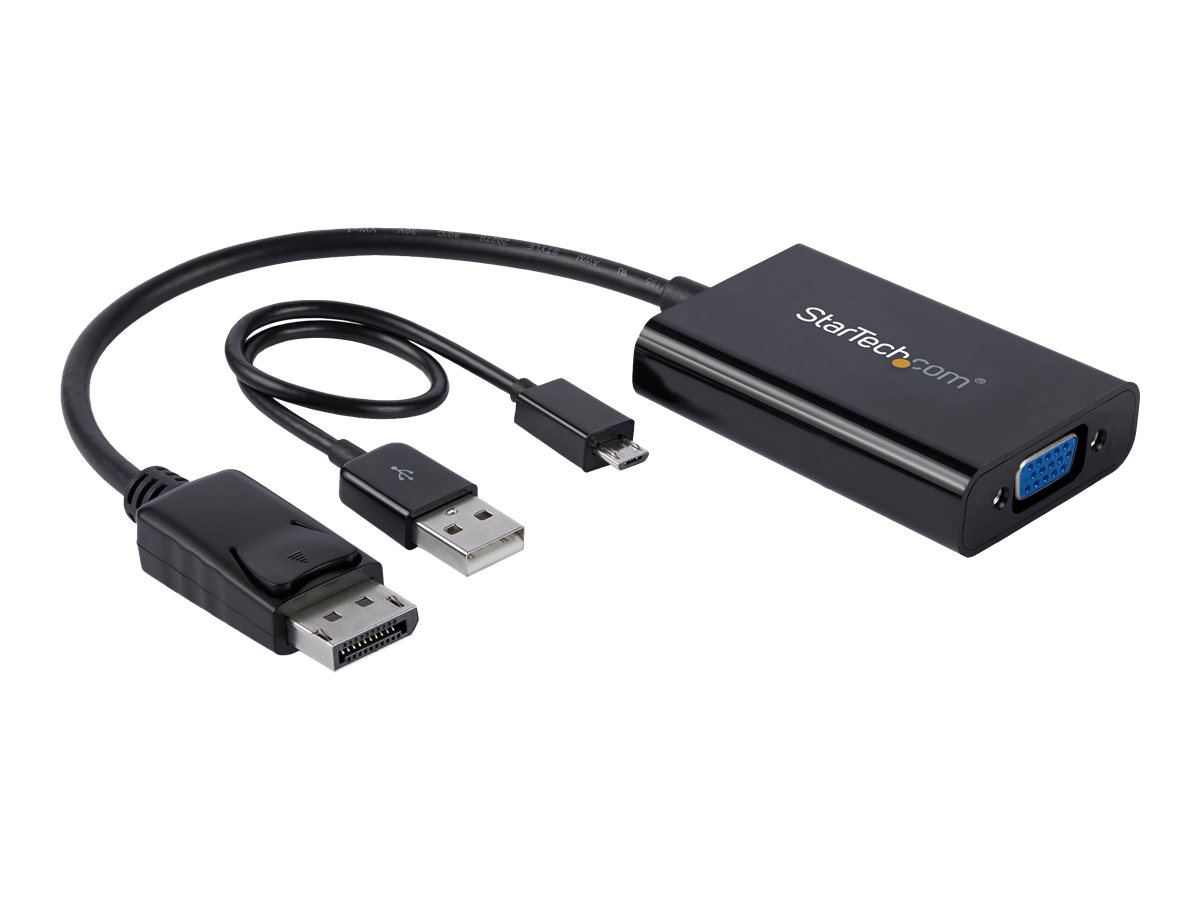 StarTech.com DisplayPort to VGA Adapter with Audio - 1920x1200 - DP to VGA Converter for Your VGA Monitor or Display (DP2VGAA) - DisplayPort/VGA-Adapter - 18.4 m