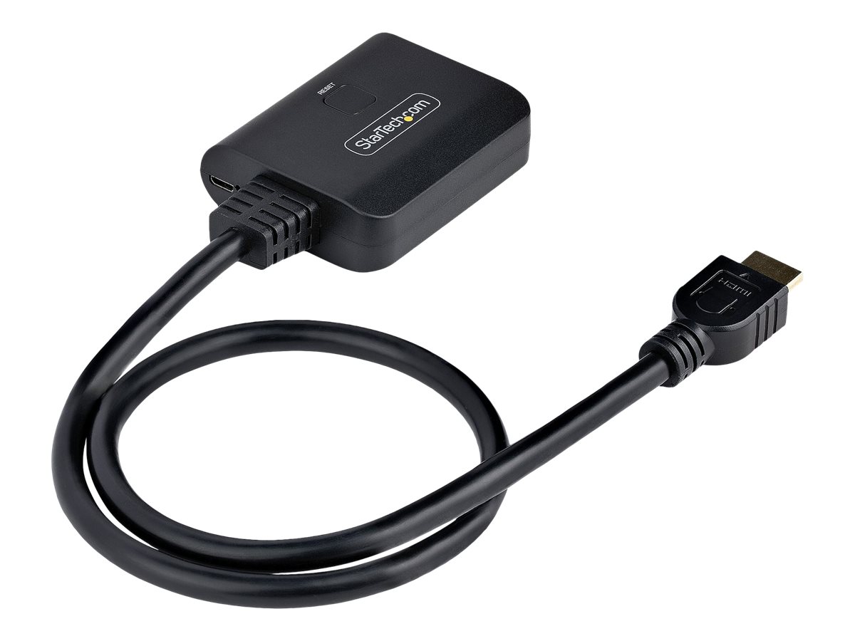 STARTECH.COM 2-Port HDMI Splitter 4K 60Hz HDMI 2.0 Video 4K HDMI Splitter 1In 2Out 1x2 HDMI Verteiler 4k HDR/HDCP Dual HDMI Splitter