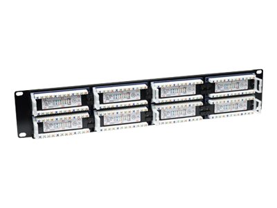 INTELLINET Cat5e Patch Panel 48 Ports RJ45 UTP ungeschirmt 2HE Schwarz passend fuer 19Z Einbaustandard INTELLINET Cat5e Patch Panel 48 Ports RJ45 UTP ungeschirmt 2HE Schwarz passend fuer 19Z Einbaustandard