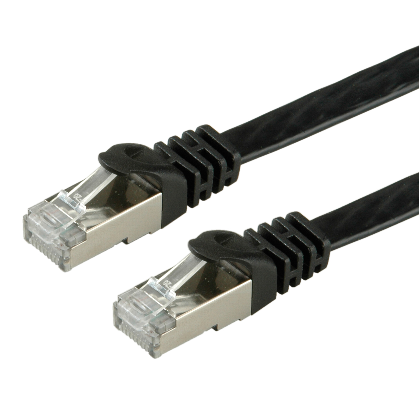 VALUE Patchkabel Kat.6 Class E FTP extra-flach schwarz 2m VALUE Patchkabel Kat.6 Class E FTP extra-flach schwarz 2m