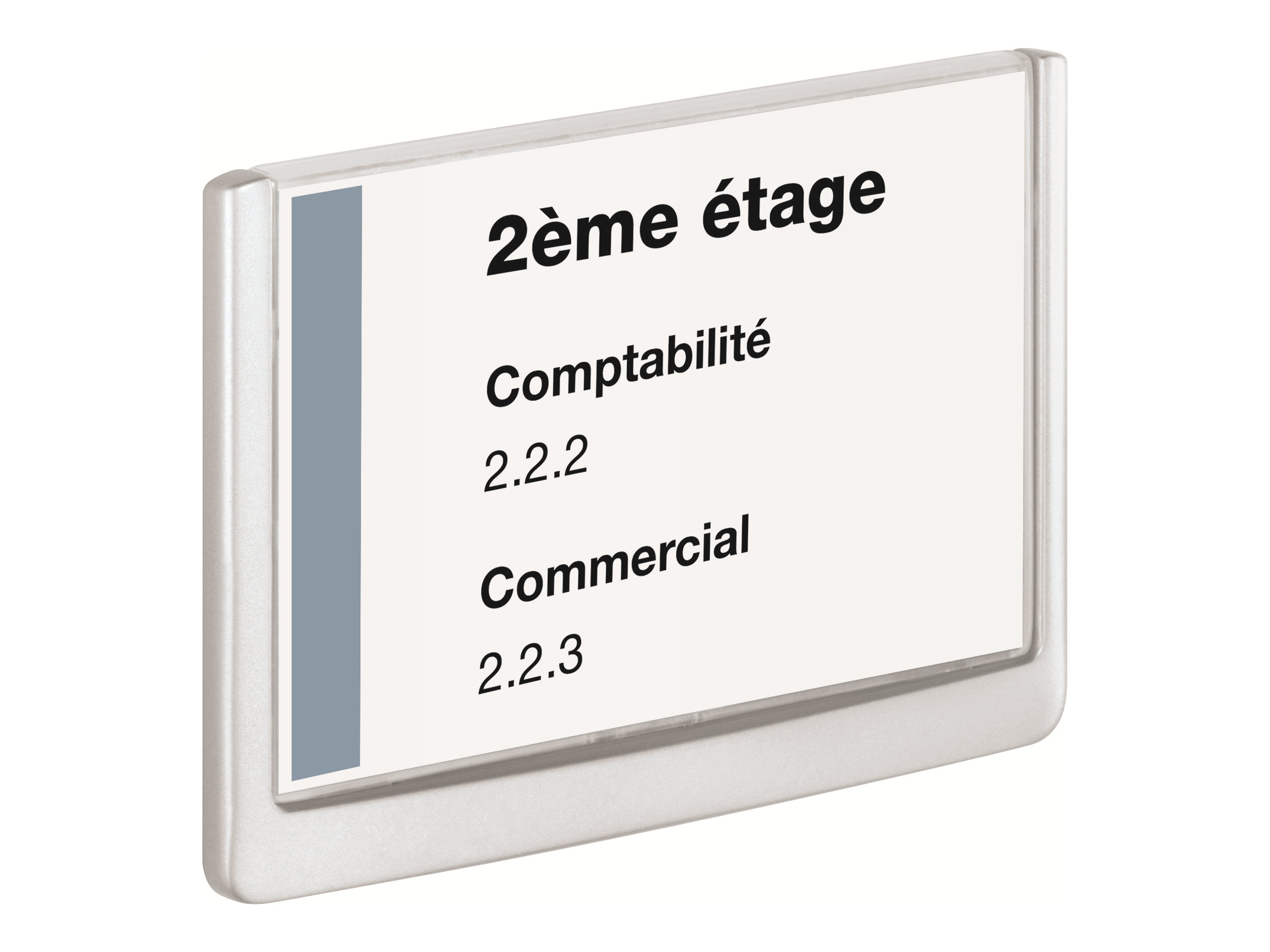 DURABLE Tuerschild CLICK SIGN Kunststoff weiss DIN A5 quer