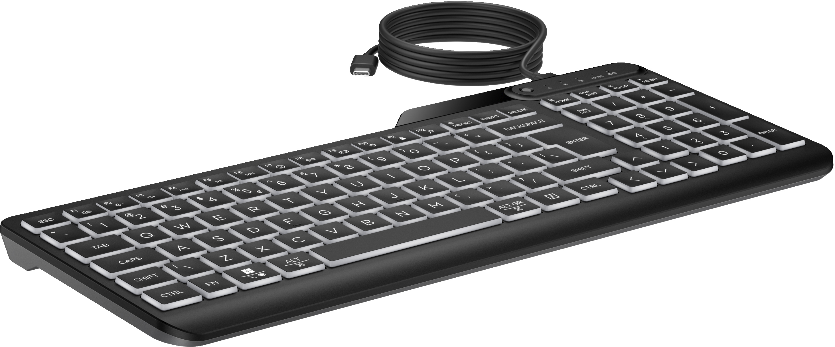 HP 400 Backlit Wired Keyboard P