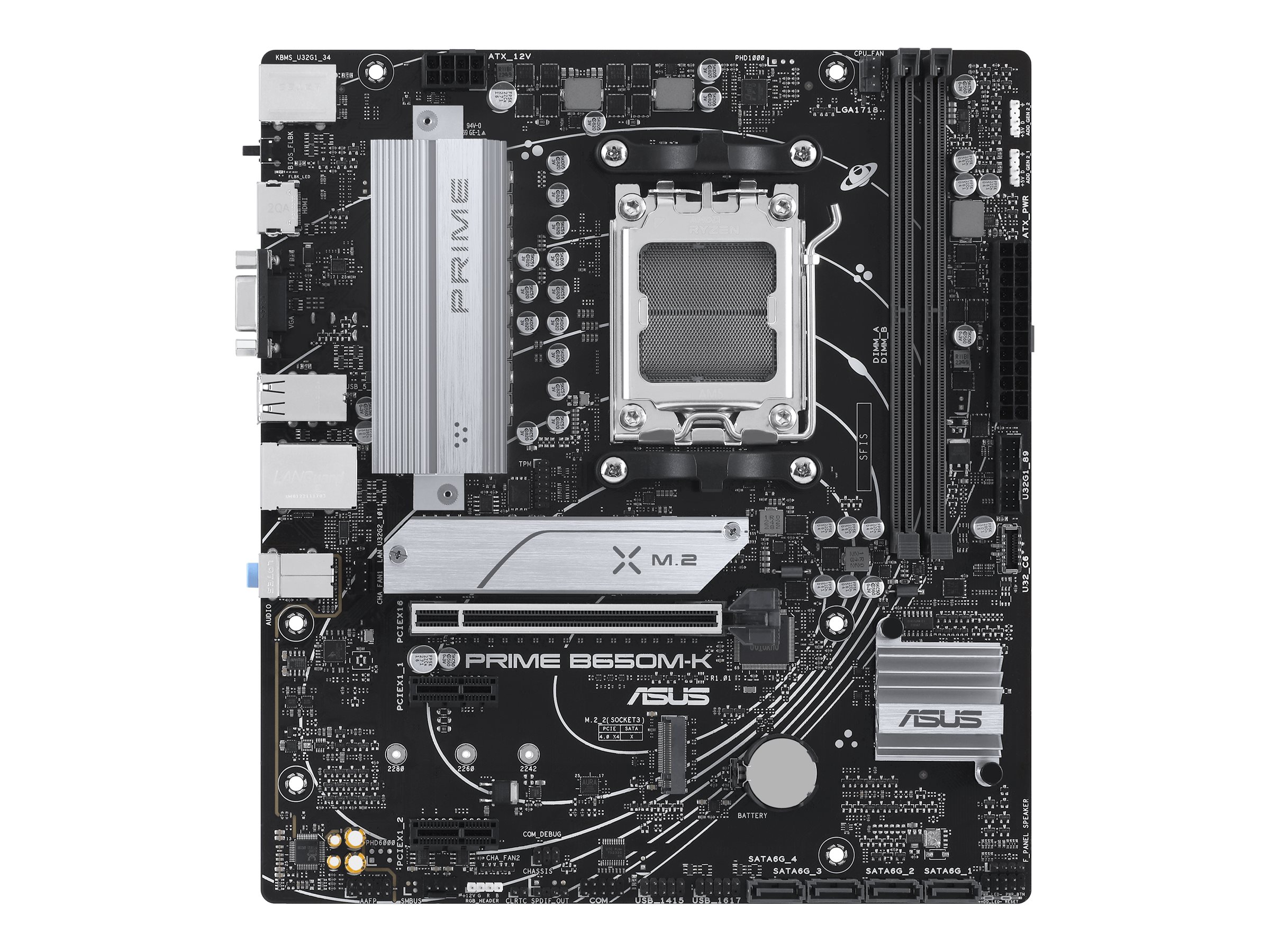 ASUS PRIME B650MK AM5 4xDDR5 mATX MB 4xSATA 2xM2