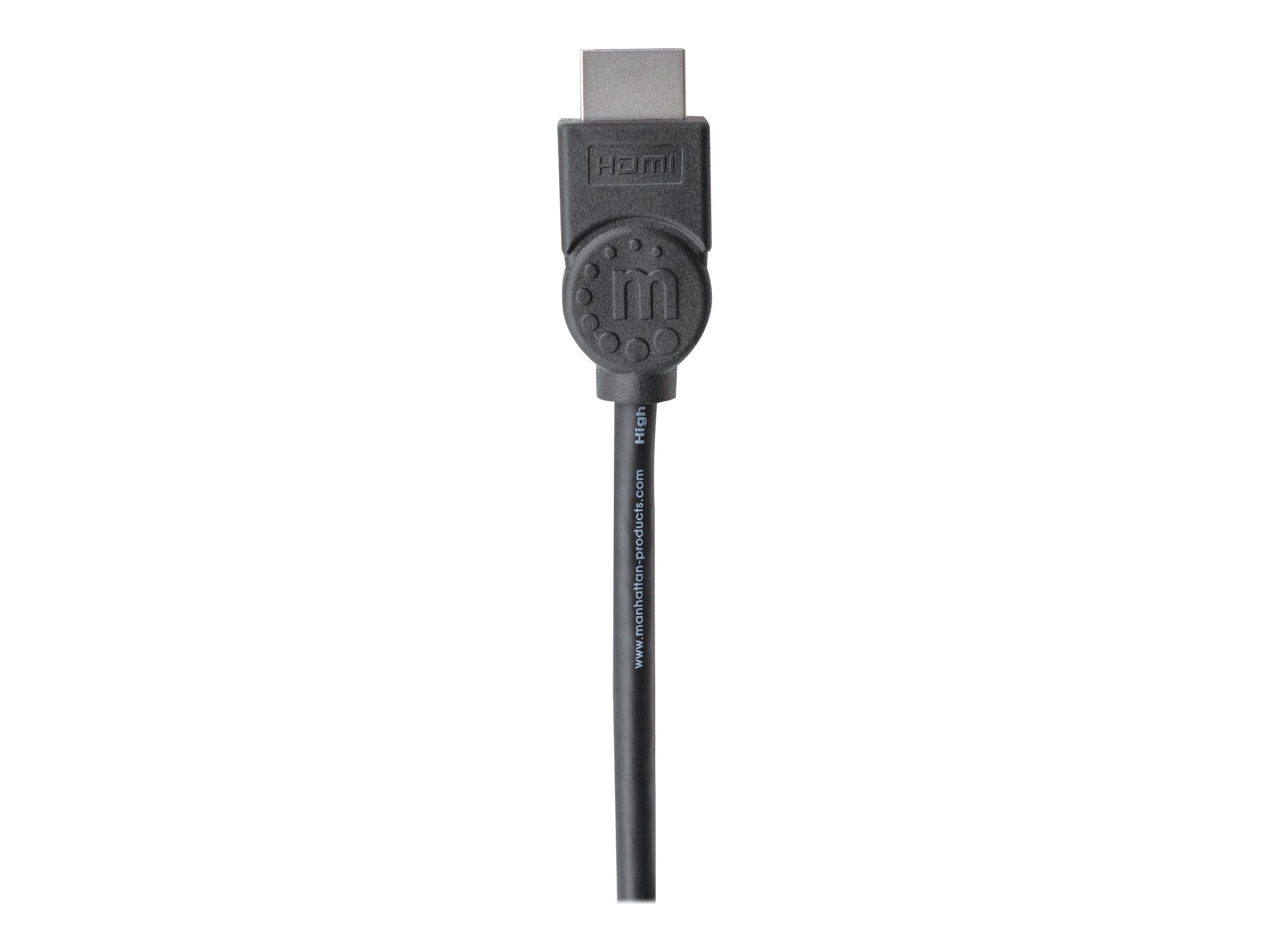 MANHATTAN High Speed HDMI-Kabel mit Ethernet-Kanal HEC ARC 3D 4K30Hz HDMI-Stecker auf HDMI-Stecker geschirmt schwarz 5m