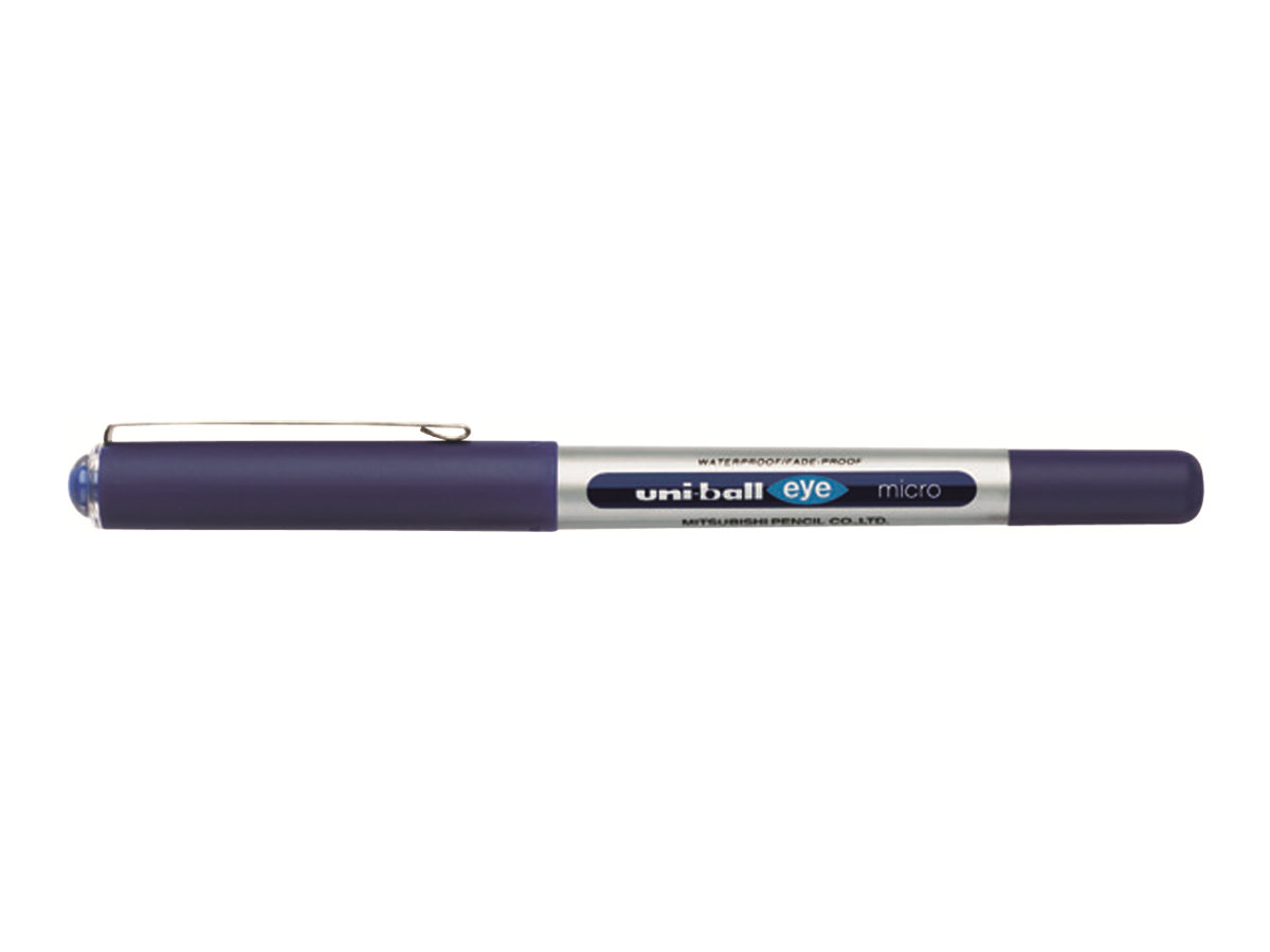 uni-ball eye micro UB-150E Tintenroller silber 0,2 mm, Schreibfarbe: blau, 12 St. uni-ball eye micro UB-150E Tintenroller silber 0,2 mm, Schreibfarbe: blau, 12 St.