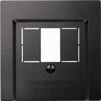 Merten Zentralplatte 297914 für TAE/Audio/USB anthrazit Merten Zentralplatte 297914 für TAE/Audio/USB anthrazit