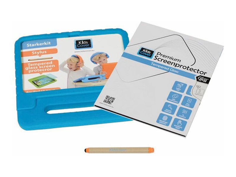 PARAT KidsCover für iPad 10 Gen./11 Gen. inkl. StylusPen und gehärtetem Displayschutz - blau