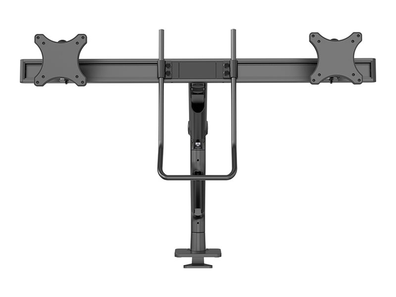 NEOMOUNTS Select Desk Mount Double Display Crossbar Topfix Clamp and Grommet