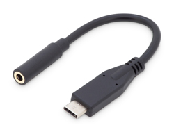 ASSMANN USB Type-C Audio Adapterkabel Type-C St auf 3.5mm Klinke Bu
